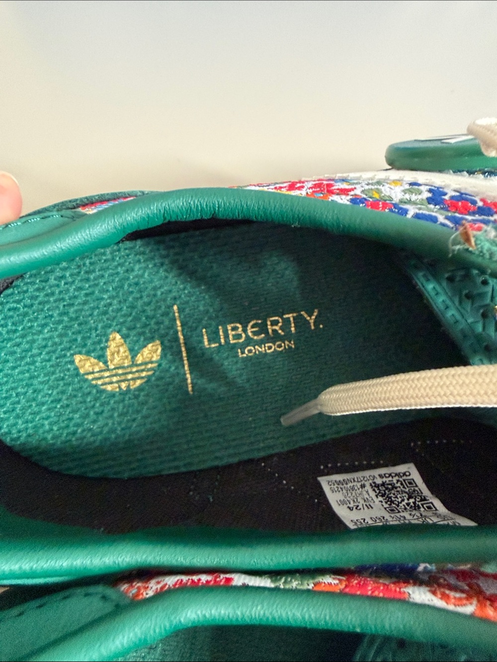 Adidas Originals X Liberty London SL72 Wmns 9 Floral Green Sneakers JH7226 - Picture 5 of 11